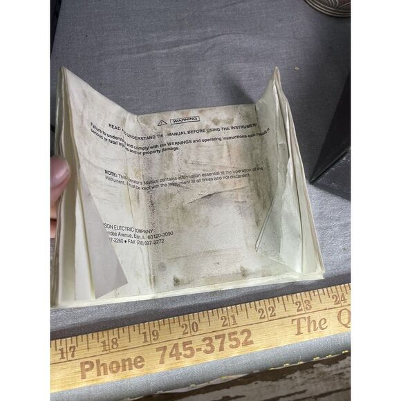 Vtg 1958 SIMPSON Model 385-3L Temperature Indicator box Manual WORKS - Picture 15 of 15